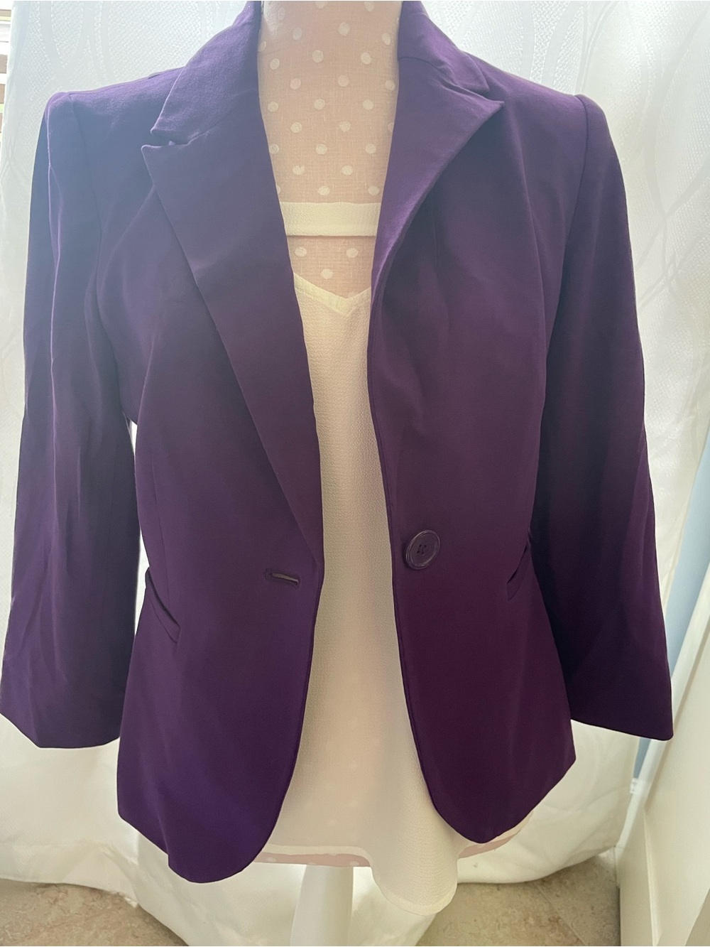 The Limited Deep Purple Tailored Blazer